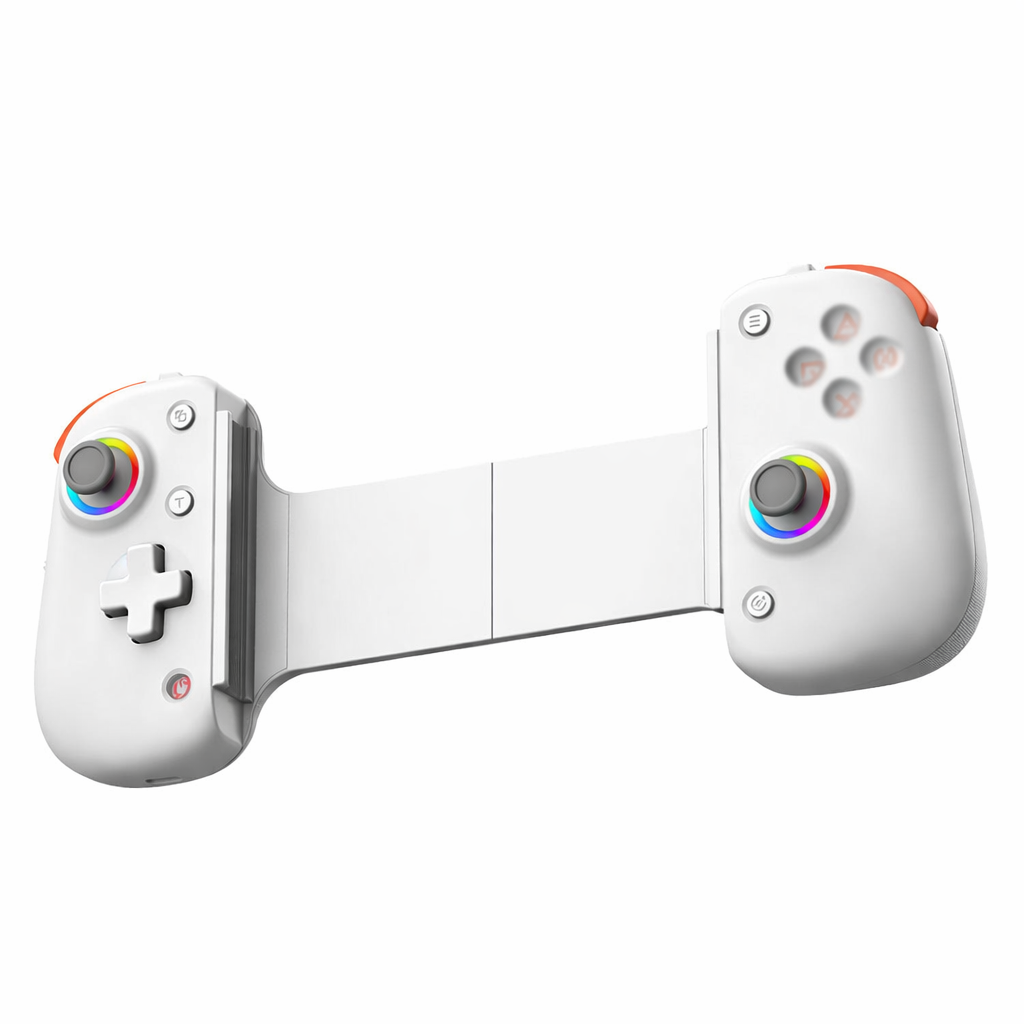 ScHitec Android İos HarmonyOs Switch AndroidTV Windows Akıllı Bluetooth Teleskopik Gamepad Joystick Beyaz D8 Pro