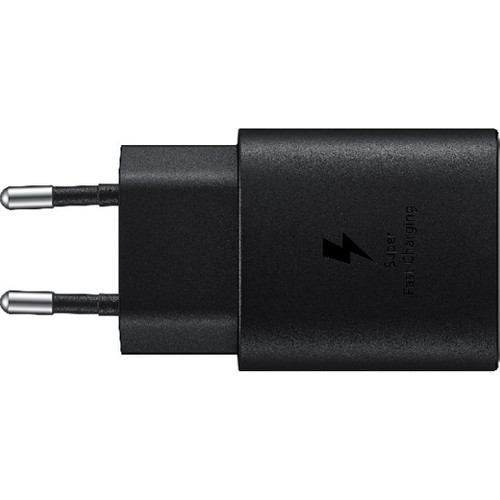 Samsung TA800N Fast Charging 25W Type-C Çıkışlı Şarj Aleti Başlığı Siyah (Samsung Türkiye Garantili)