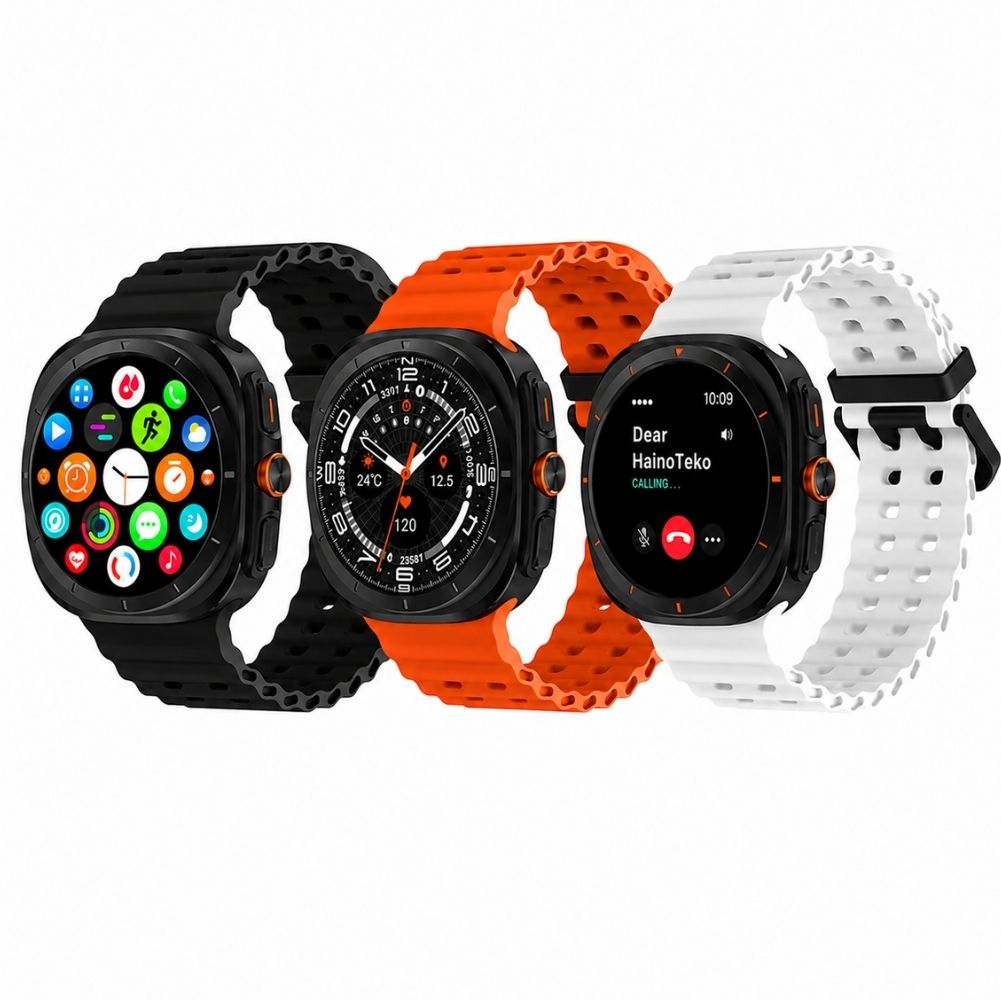 Haino Teko 17 Akıllı Saat AMOLED Ekran Su Geçirmez 15 Gün Pil Arama Spor Sağlık Takibi Siyah