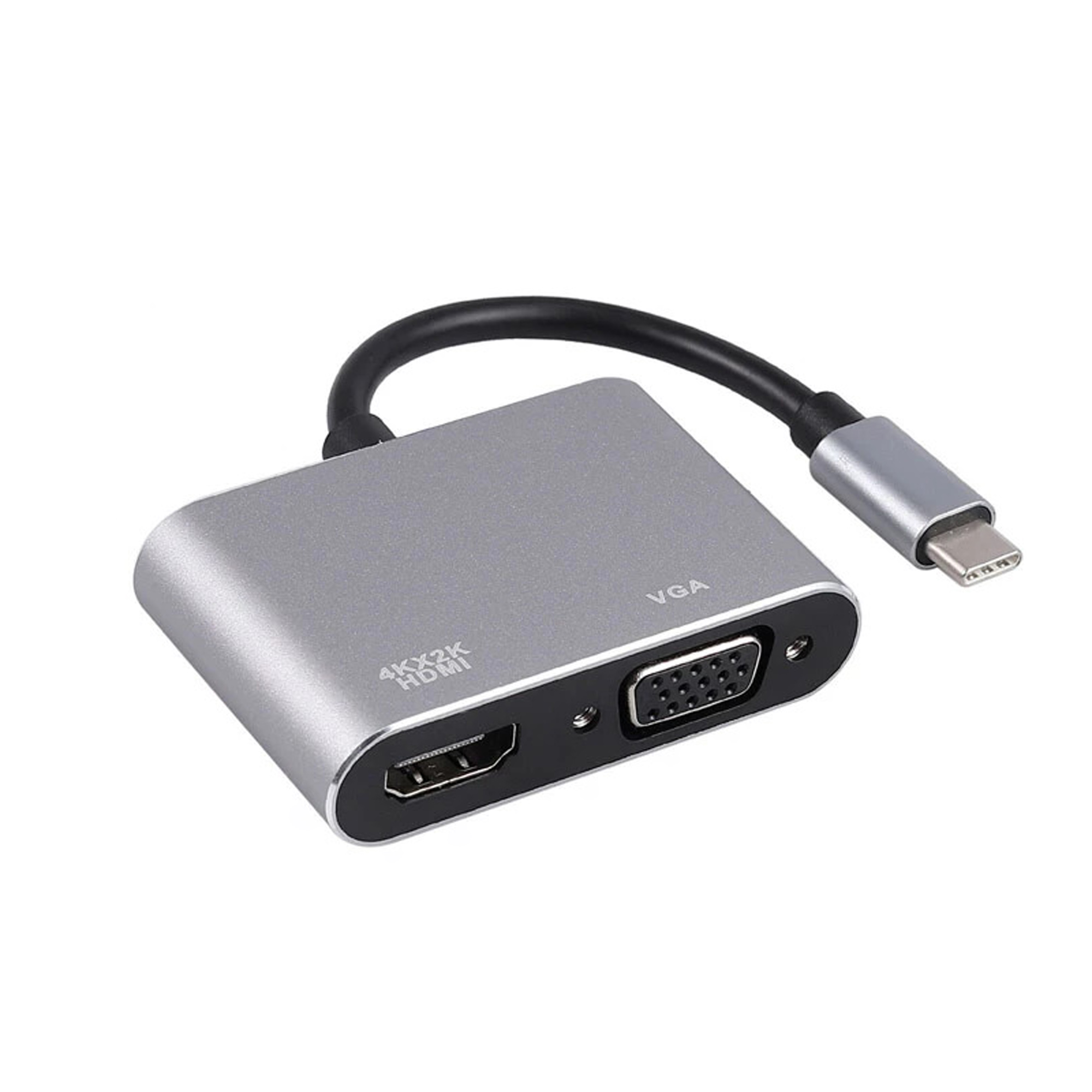Winex 2in1 Type-C to 4K HDMI + VGA Çevirici ve Dönüştürücü Adaptör HC10