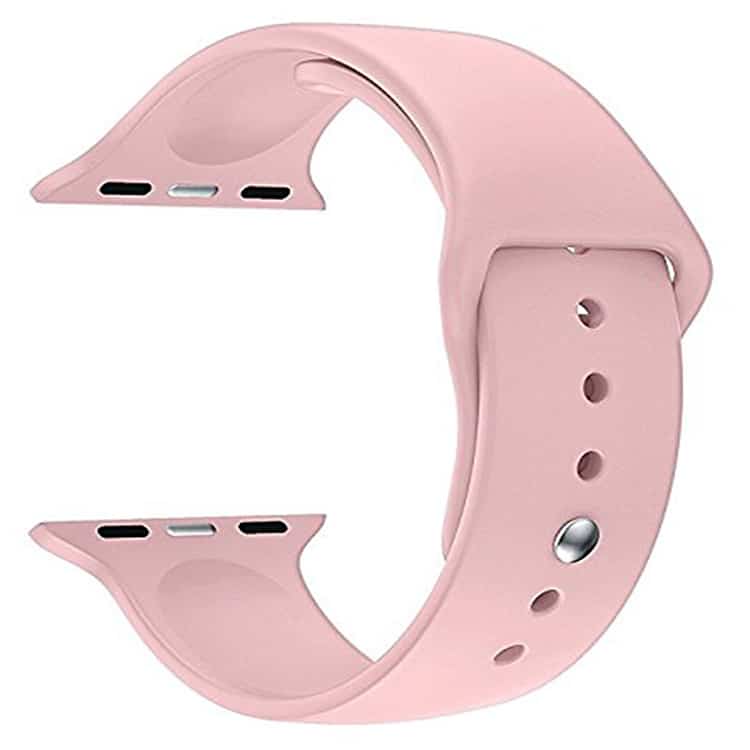 Winex 42-49mm Yeni Nesil Apple Uyumlu Akıllı Saat Kordonu Silikon Pembe