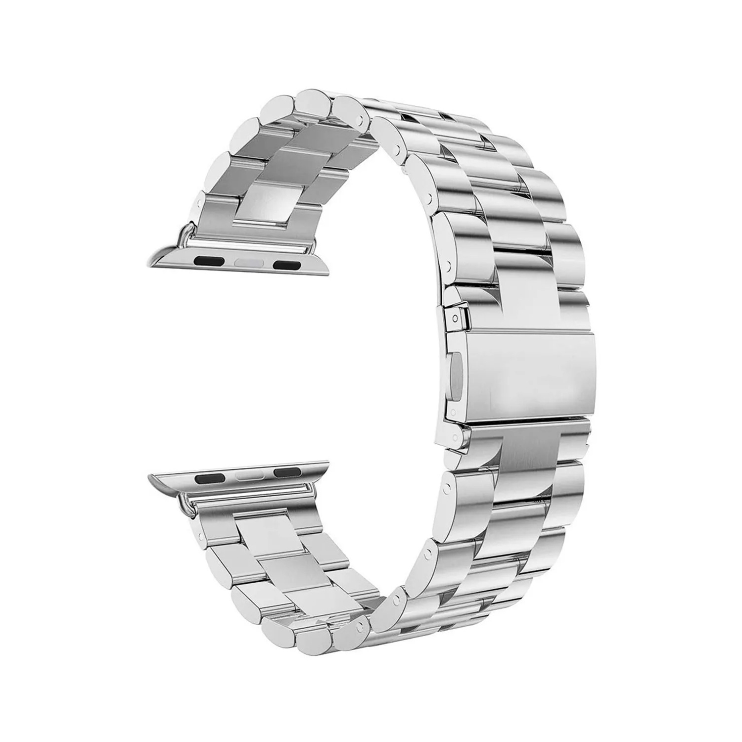 ScHitec 42-49mm Yeni Nesil Apple Uyumlu Akıllı Saat Kordonu Metal Gri