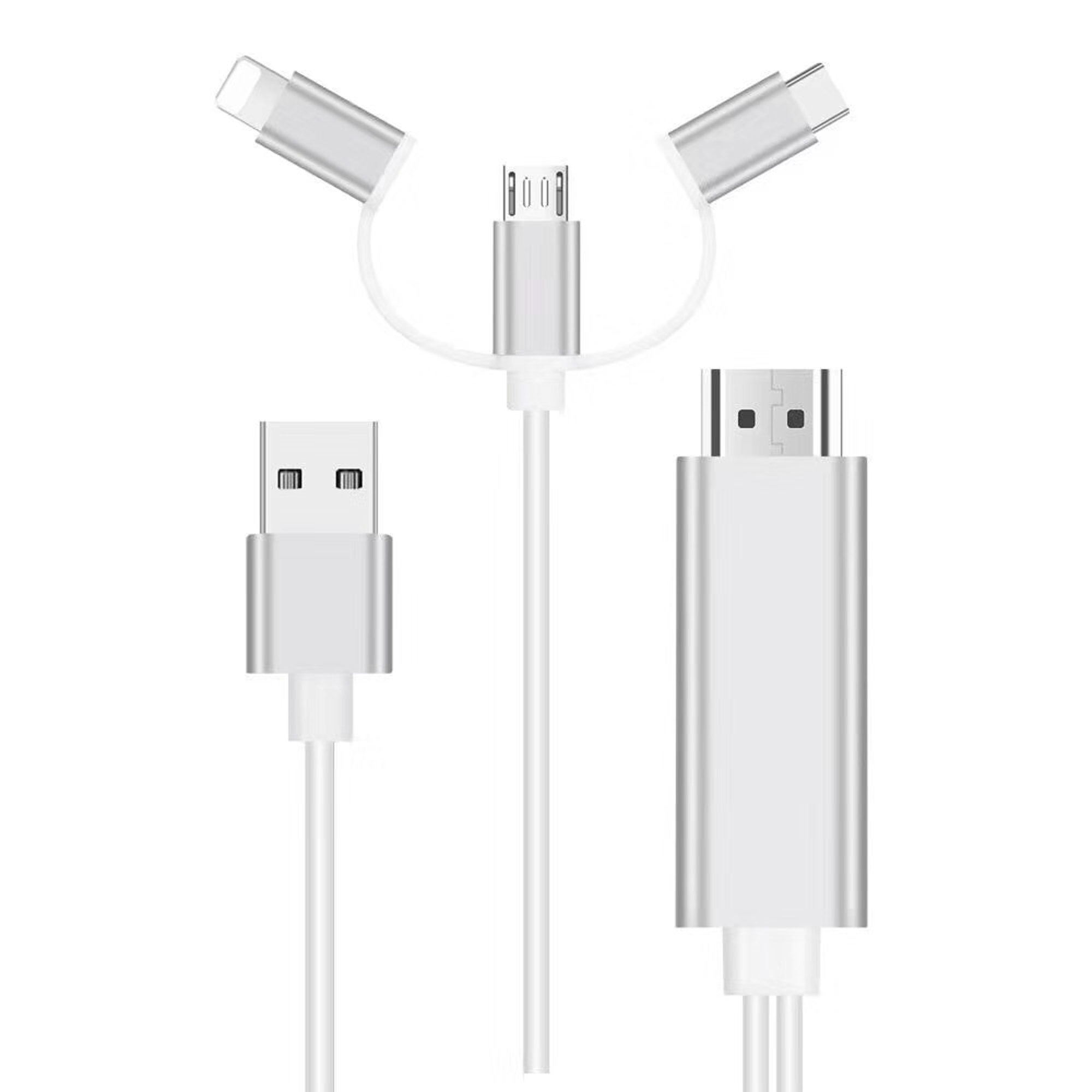 Winex 3in1 Arsky Micro, Type-C, Lightning to 4K Hdmi Hdtv Dönüştürücü A514